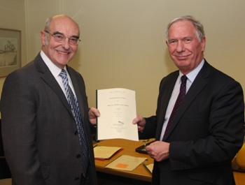 Councillor Redman and Geoff Daughtrey